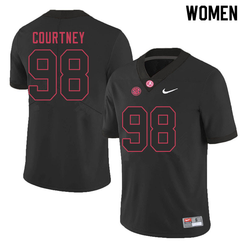 Women #98 Will Courtney Alabama Crimson Tide College Football Jerseys Sale-Black